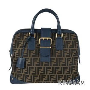 Fendi Zucca Canvas Shoulder Bag Brown